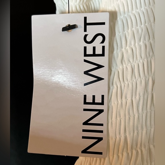 NWT white ribbed shirt Nine West - Picture 4 of 6